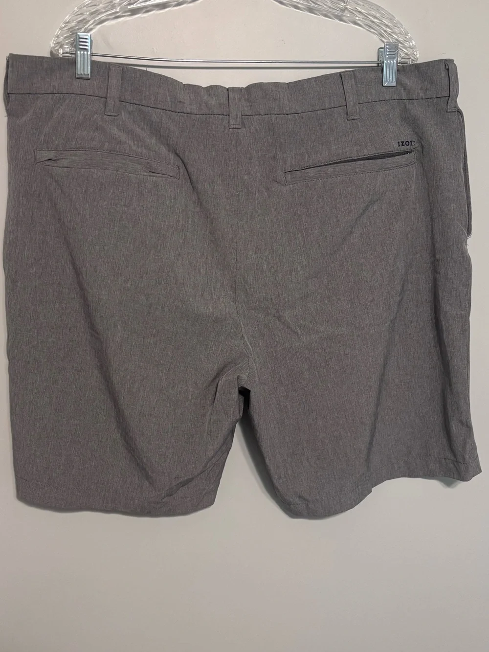 Bundle of Two Pairs of Izod Men's Gray Flat-Front Dress Shorts